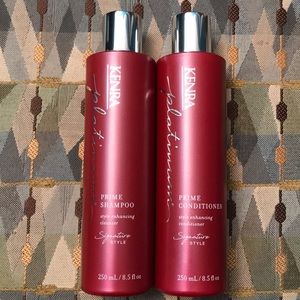 Kenra Signature Prime shampoo and conditioner.
